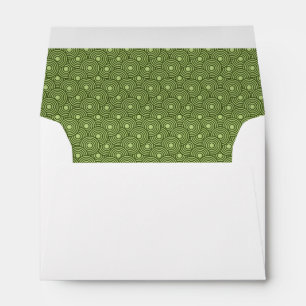 Enveloppe Cercles verts Motif A6