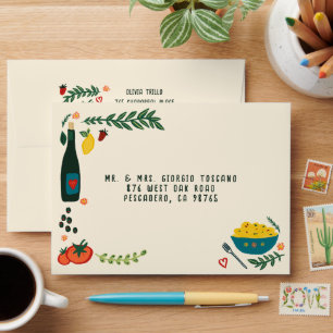 Enveloppe C'est l'Amore Nourriture Italienne MARIAGE SUR MES