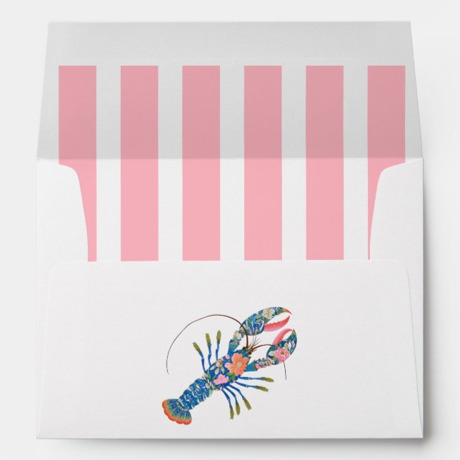 Enveloppe C'est une prise de choix Lobster côtier de mariage (Dos (Bas))