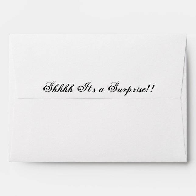 Enveloppe C'est une surprise ! (Dos (Haut rabat))