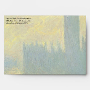 Enveloppe Chambres du Parlement, Stormy Sky par Claude Monet