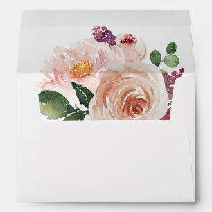 Enveloppe Champagne & Floral Rose 2
