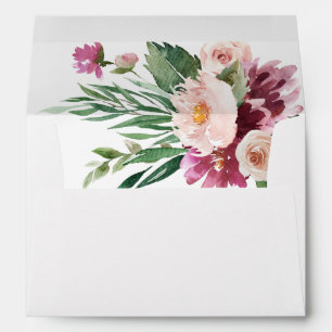 Enveloppe Champagne & Floral Rose 3