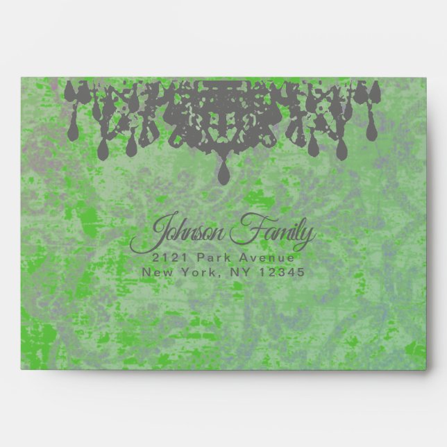 Enveloppe Chandelier de coco - (Changer de couleur et de tai (Devant)