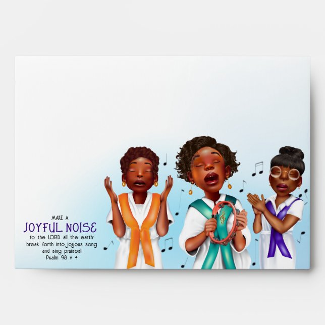 Enveloppe Chanteur afro-américain (Devant)