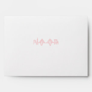 Enveloppe Charleston Toile en Pink Skyline