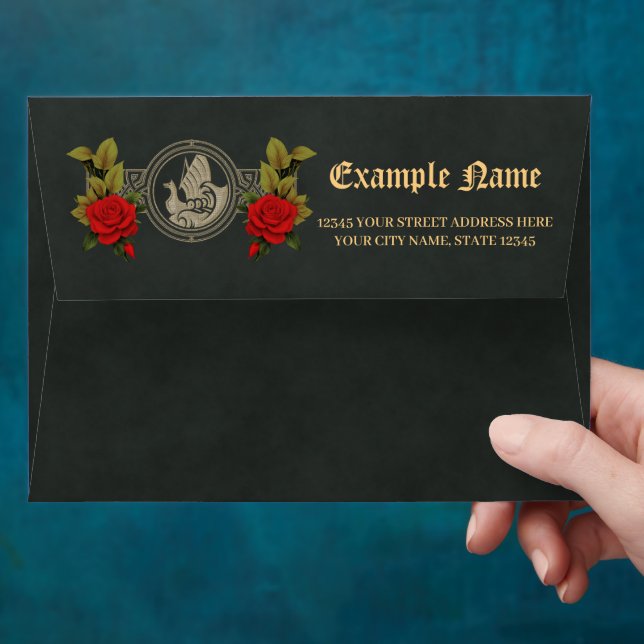 Enveloppe Charme mystique viking avec des noeuds celtiques é (Hand)