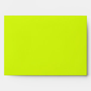 Enveloppe Chartreuse Couleur jaune uni