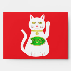 Enveloppe Chat Oriental Lucky