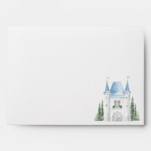 Enveloppe Château romantique aquarelle Mariage d'illustratio