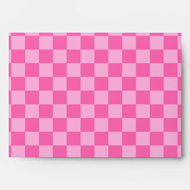 Enveloppe Chaud Pink Checkerboard (Devant)
