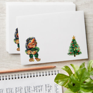 Enveloppe Cheeky Christmas Troll et Tree Delight
