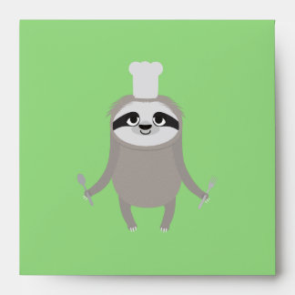 Enveloppe Chef cuisinier parfumé avec fourchette et cuillère