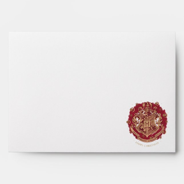 Enveloppe Chemise de fer rouge HOGWARTS™ Crest (Devant)