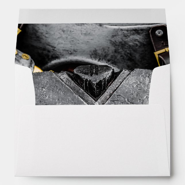 Enveloppe Chevalier de mariée mariage (Dos (Bas))