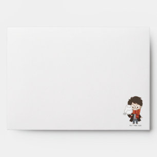 Enveloppe Chibi HARRY POTTER™ & Hedwig