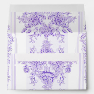 Enveloppe Chic de Chabby, lavande, toile, motif, floral, Vic