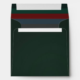 Enveloppe Chic Élégant Fête Riche Vert Foncé Personnalisable