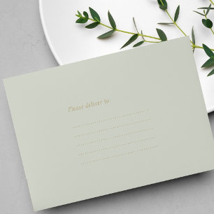 Enveloppe Chic et simple Monnaie douce Vert