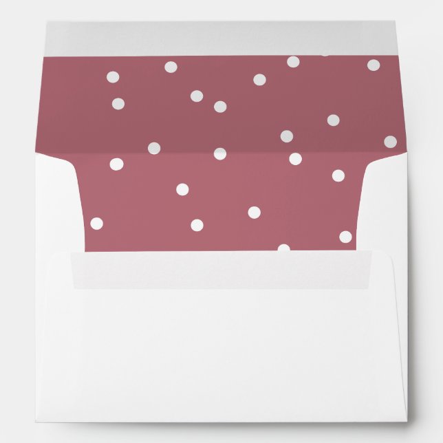 Enveloppe Chic Festive Confetti Motif Faire-part de mariage (Dos (Bas))