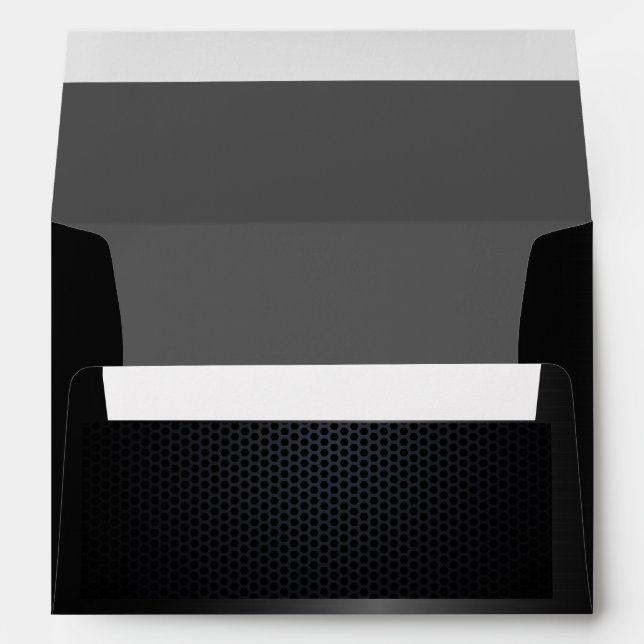 Enveloppe Chic noir minimaliste entreprise automobile modern (Dos (Bas))
