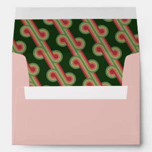 Enveloppe Chic Retro Funky Abstrait Waves Art Motif