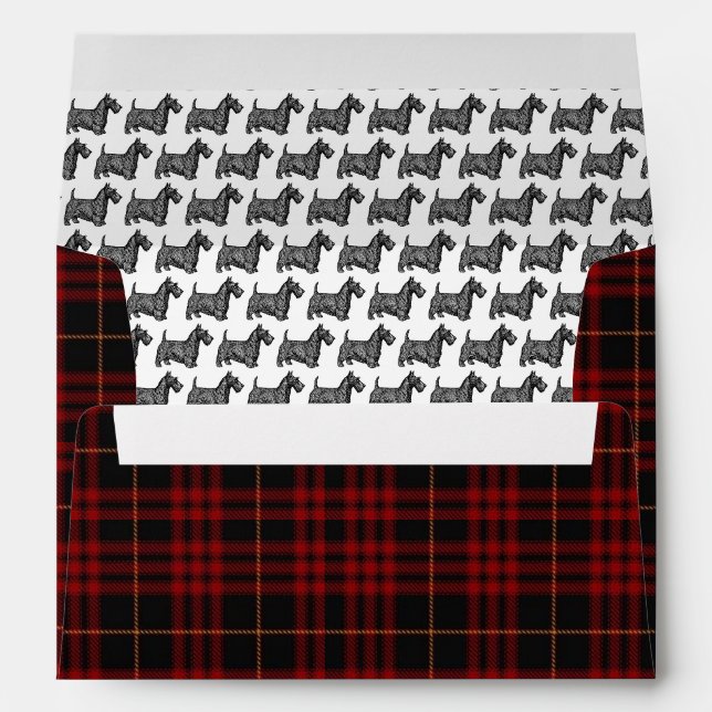 Enveloppe Chien écossais (Dos (Bas))