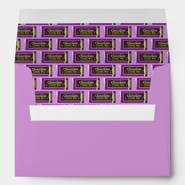 Enveloppe Chocolat Barre à Bonbons (Dos (Bas))