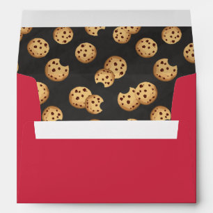 Enveloppe Chocolat Chip Cookies Chalkboard fête d'anniversai