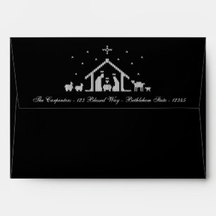 Enveloppe Christian Christmas Moche Sweat Design - Nativité