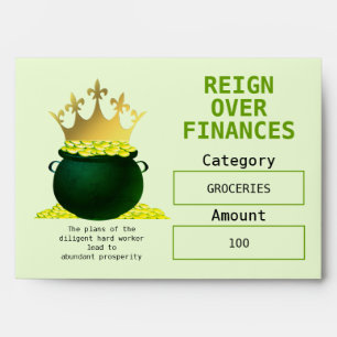 Enveloppe Christian REIGN SUR FINANCES Budget Cash