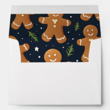 Christmas Gingbread Hommes Retour Adresse