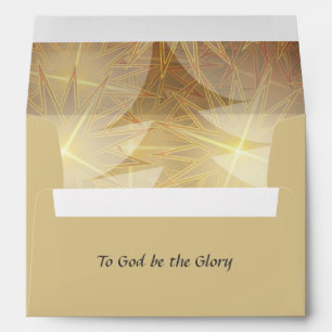 Enveloppe Christmas Gold Trees Retourner l'adresse Mariage