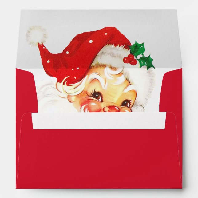 Enveloppe Christmas Jolly Père Noël Red Personal (Dos (Bas))
