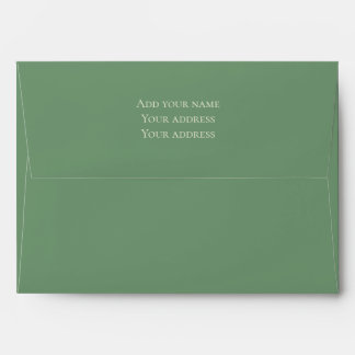 Enveloppe Christmas Sage Personalized Return Address