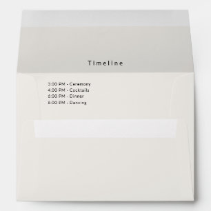 Enveloppe Chronologie architecturale de mariage