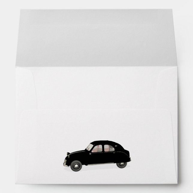Enveloppe Citroen noir 2CV (Dos (Bas))