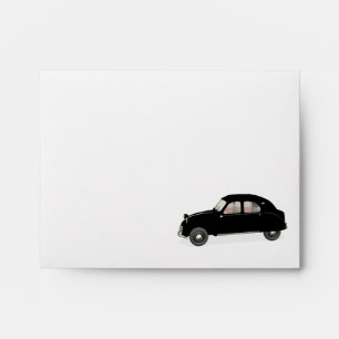 Enveloppe Citroen noir élégant 2CV