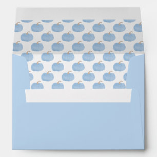 Enveloppe Citrouille bleu avec revêtement