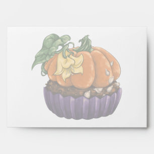 Enveloppe Citrouille Cupcake