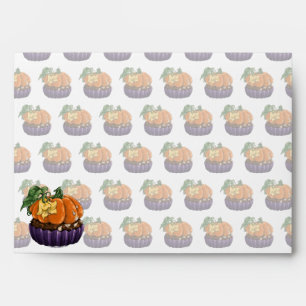 Enveloppe Citrouille Cupcake