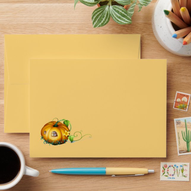 Enveloppe Citrouille d'automne de l'enveloppe de carte (Desk)