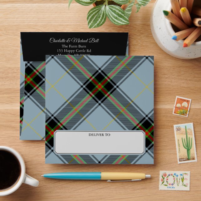 Enveloppe Clan Bell Tartan (Desk)