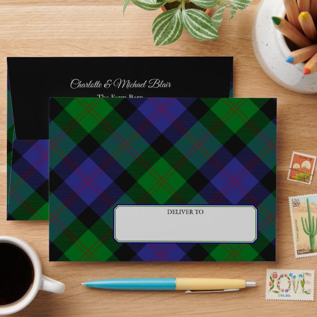 Enveloppe Clan Blair Tartan (Desk)