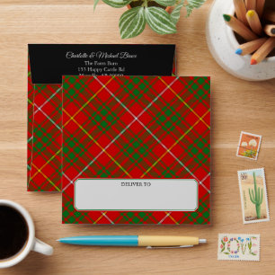 Enveloppe Clan Bruce Tartan