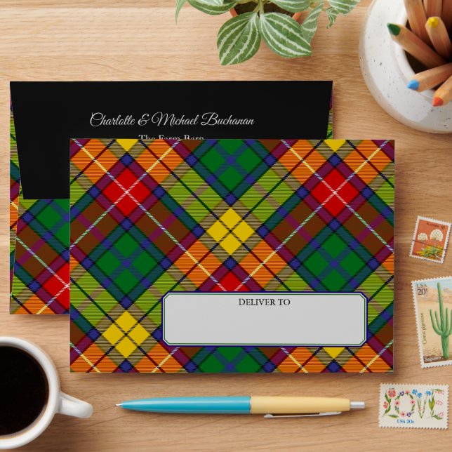 Enveloppe Clan Buchanan Tartan (Desk)