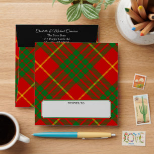 Enveloppe Clan Cameron Tartan