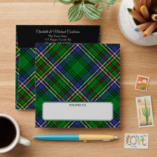 Enveloppe Clan Cockburn Tartan