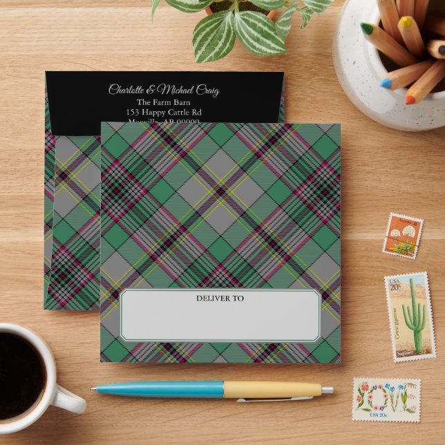 Enveloppe Clan Craig Tartan (Desk)