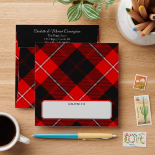 Enveloppe Clan Cunningham Tartan